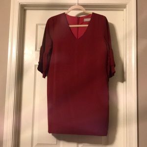 Burgundy dress